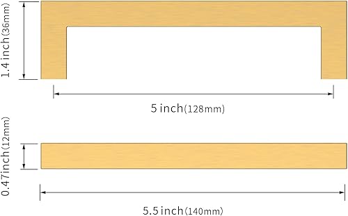 Miniatura 9 de Asidrama Paquete de 10 manijas de gabinete de cocina de níquel satinado cepillado de 3 pulgadas (2.992 in), tiradores de gabinete de acero