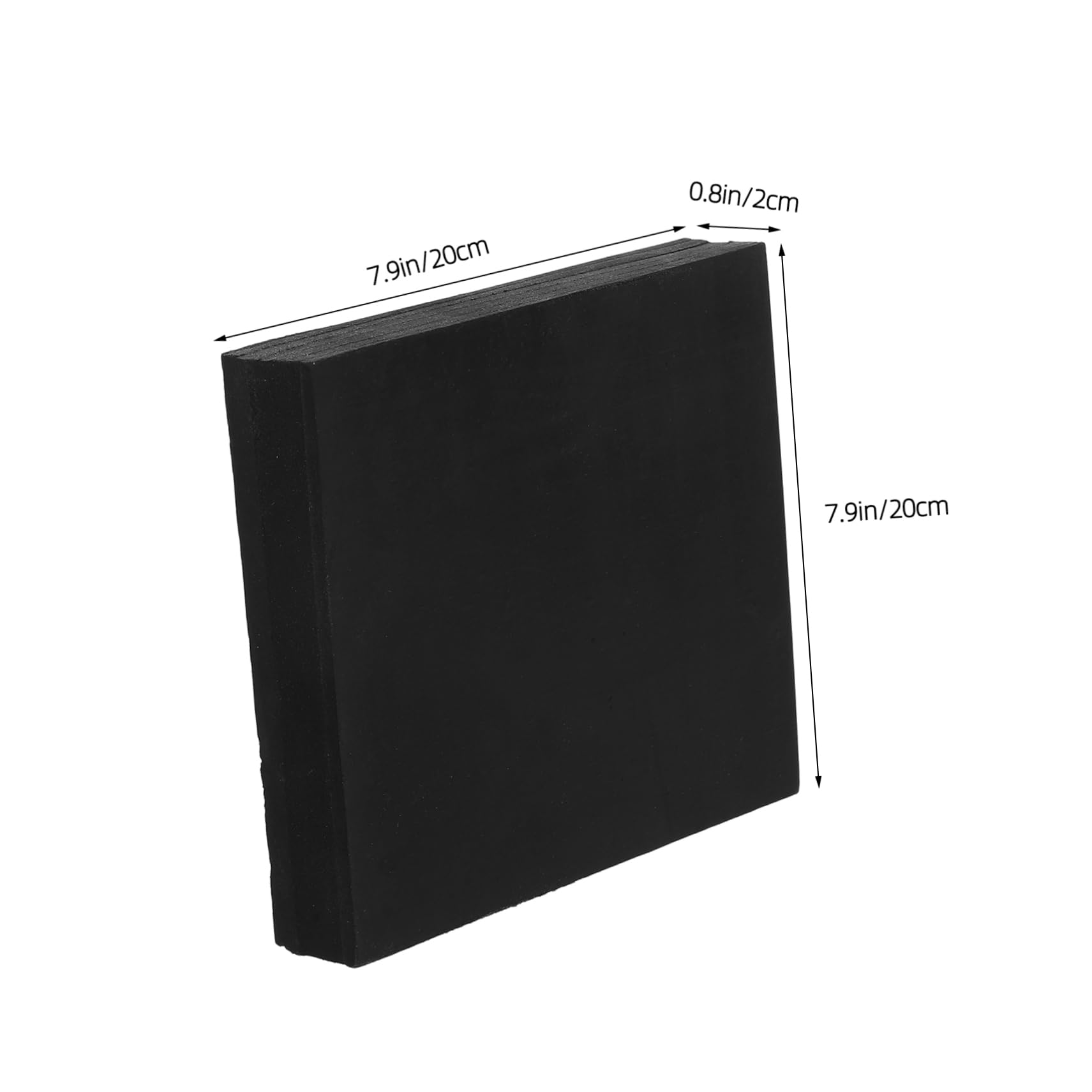 SOLUSTRE Shock-Absorbing Rubber Pad Floor Protectors Air Conditioner Pad Washing Machine Pads Mat for Compressor Shock Pad for Washing Machine Rubber Vibration Pad Vibration Pads Black