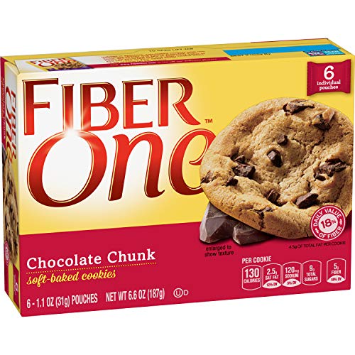 Fiber One Soft-Baked Cookies, Chocolate Chunk, 6.6 oz