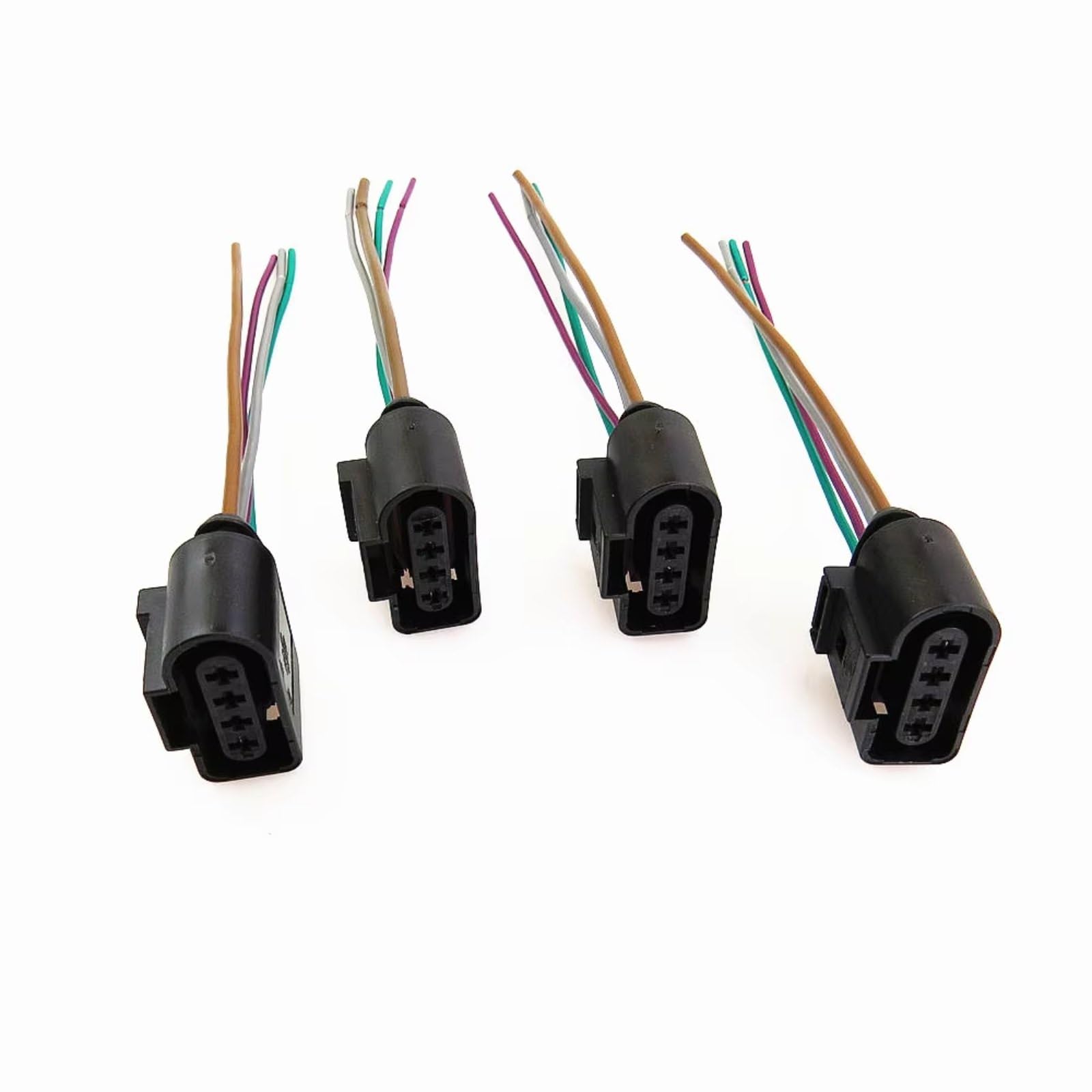 Kfz-Stecker für VW Beetle, Golf MK4, Bora, Eos, Passat, Zündspulenstecker-Kabelbaum 1J0973724 (4 Stück)