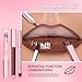 3PCS Lip Liner and Lipstick Combo Set - Matte Lip Liner Pencil, Velvet Matte Lipstick & Hydrating Collagen Lip Gloss - Long-Lasting, Smudge-Proof, High Pigment Nude Pink Lip Makeup Kit (Nude Pink)