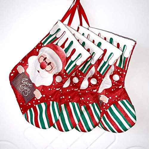 DieffematicSDW Decoracion Navidad Calcetines del muñeco de Nieve, árboles de Navidad decoración con Dibujos Calcetines de Navidad, Bolsa de Regalo.