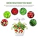 Hydroponics Growing System, Indoor Herb Garden Simple to Use, Smart Planter with Timed Auto On/Off, Easy for Home Kitchen Office Planting, 4 Pods,Grey