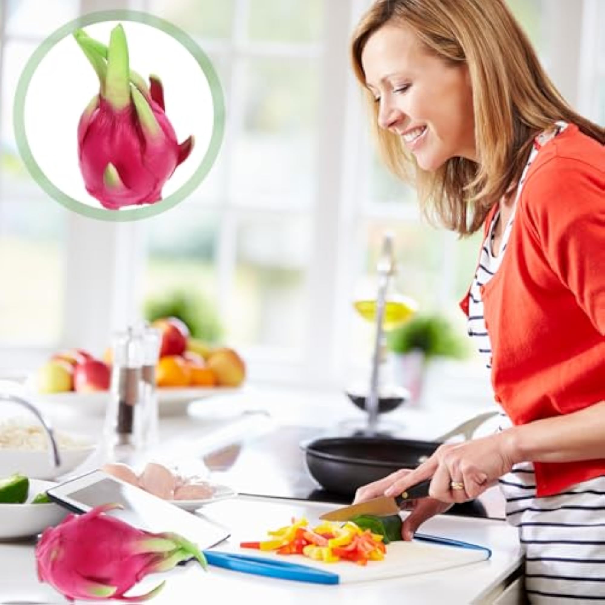 Artificial Pitaya Dragon Fruit Model for Home Decor