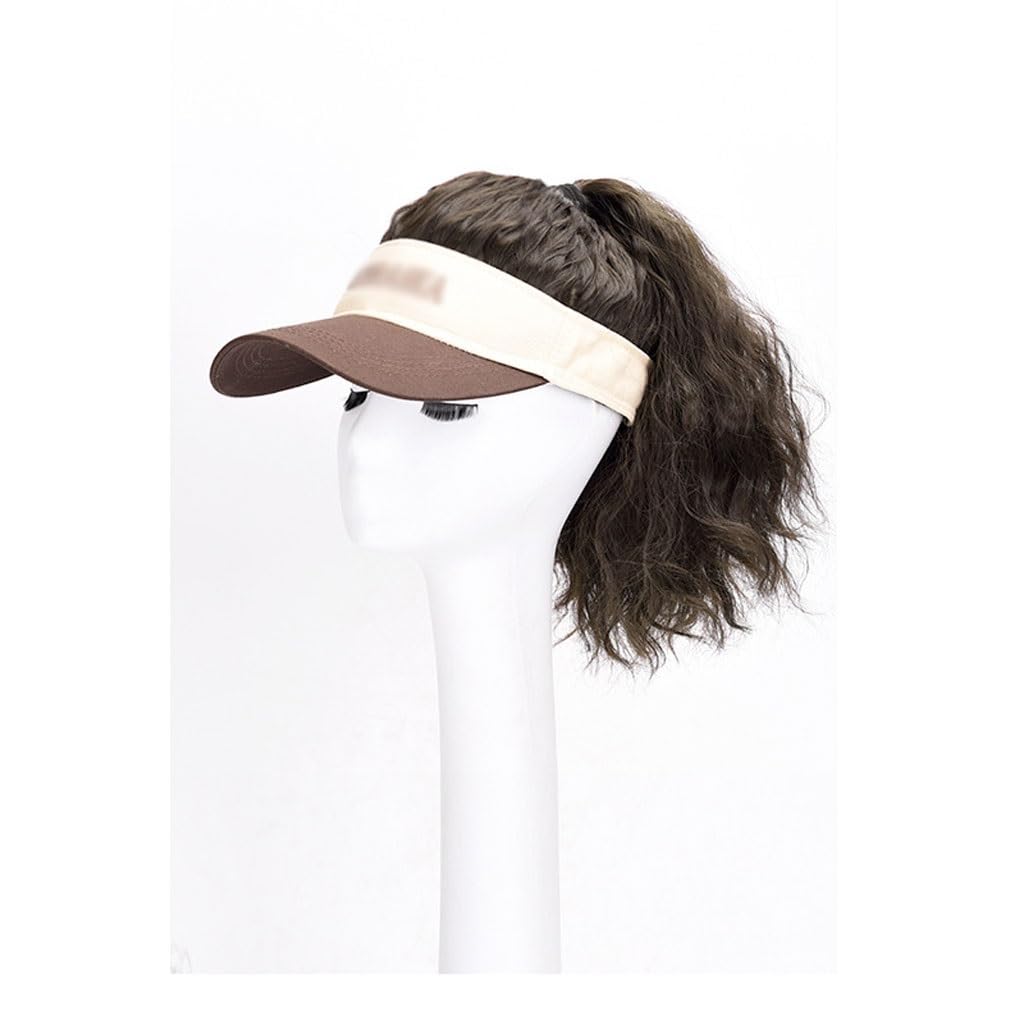 Hat Wig Women's Wigs, Ponytail Wig Caps, Baseball Cap Wig Caps, Natural Look Synthetic Heat Resistant Fiber Wigs For Daily Party Use Hat Wigs For Women (Color : 07)