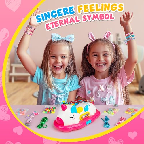 Hot Bee Unicorn Friendship Bracelet Making Kit, Sticky Rolls Bracelet Making Kit, Unicorn Gifts for Girls 4-8 Year Olds, Jewelry Making Kits for Girls, Creative Gifts Girl Toys Age 4 5 6 7 8 - Image 3