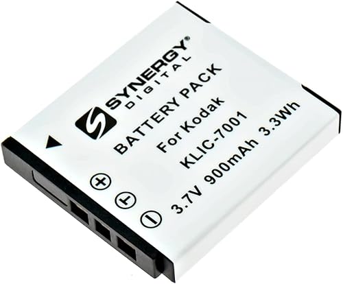 Synergy Digital Batería para cámara, compatible con cámara digital Kodak Easyshare M753 Zoom, (iones de litio, 3.7 V, 720 mAh), capacidad ultra