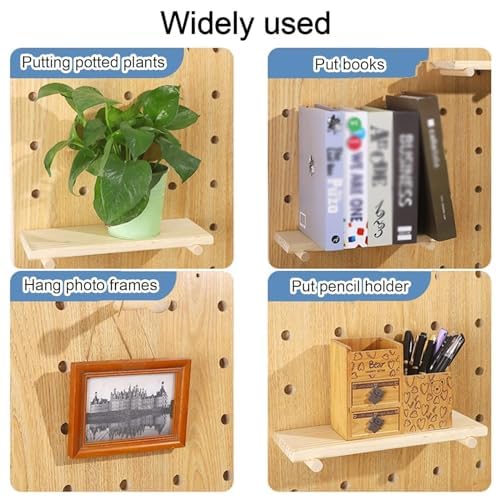Panneau perforé mural en bois arche avec kit combiné de rangement - 6