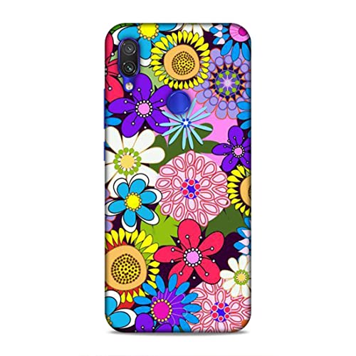 Image of Printed Mobile Back Hard Case Cover for Redmi Note 7 / 7S / 7 Pro | Multi Flower, Colourful Flower, A-2182