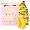 grace & stella Under Eye Mask (Gold, 24 Pairs) Reduce Dark Circles, Puffy Eyes, Undereye Bags, Wrinkles – Gel Under Eye Patches – Gifts for Women – Birthday Gifts for Women – Vegan Cruelty Free