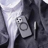 TORRAS 360° Ostand O3 Fitness für iPhone 16 Pro Max Hülle für MagSafe mit Kamerasteuerung Taste [Nr.1 Magnetkraft & Militärischer Schutz & Flexibler Ständer] Hülle iPhone 16 Pro Max Case Schwarz – Ansicht 8