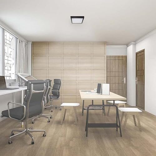 Painel LED Sob Quad Alum 279mm Bivolt 24W 3.000K - Preto