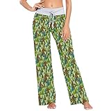 XUWU Women's Loose Casual Comfy Pajama Pants Sasquatch Drawstring Palazzo Wide Leg Lounge Pants