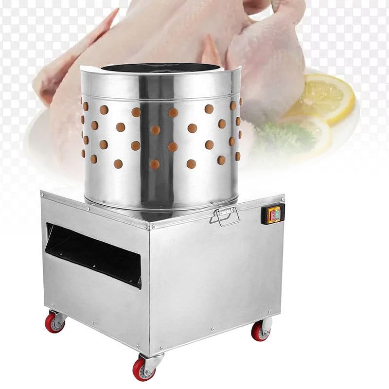 Macchina automatica a 20 pollici della spennatura della piuma dell'acciaio inossidabile 2HP della macchina dell'espulsore del pollo per il pollame, ideale per la sconfitta del pollo e del tacchino