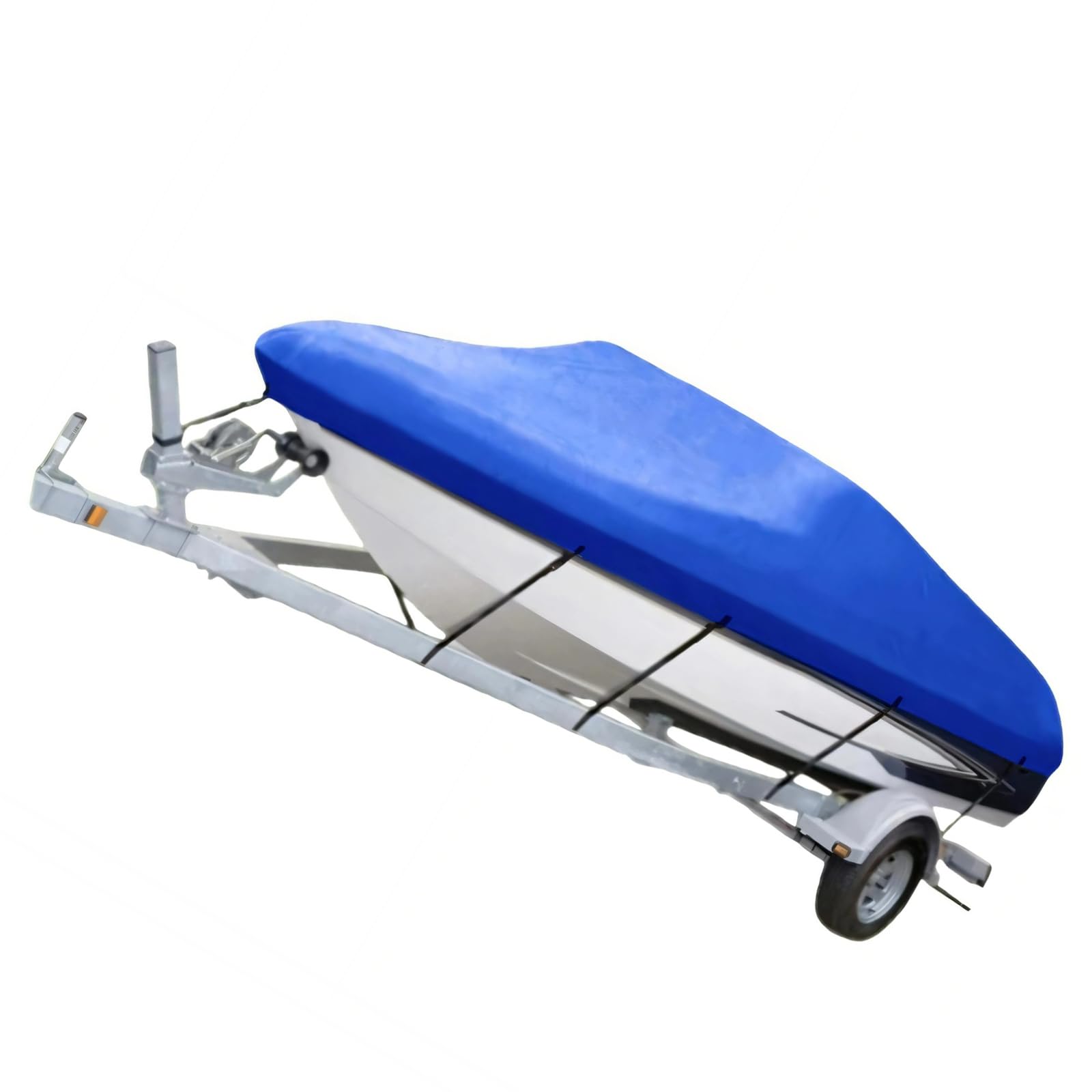 WGDYRP General Boat Cover 210D Oxford Fabric Protective Boat Cover Large Suitable for V Hull Bass & Ski Boats 17-19 Feet