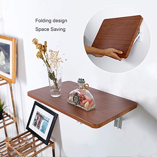 Table murale pliable marron pour rompre le manque d'espace - 4