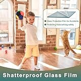 8 Mil Clear Security and Safety Window Film Shatterproof Film for Glass Windows Anti Shatter Tempered Glass Cover Clings Film for Home and Office - Image 5