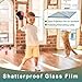 4 Mil Clear Security and Safety Window Film Shatterproof Film for Glass Windows Anti Shatter Tempered Glass Film for Home and Office