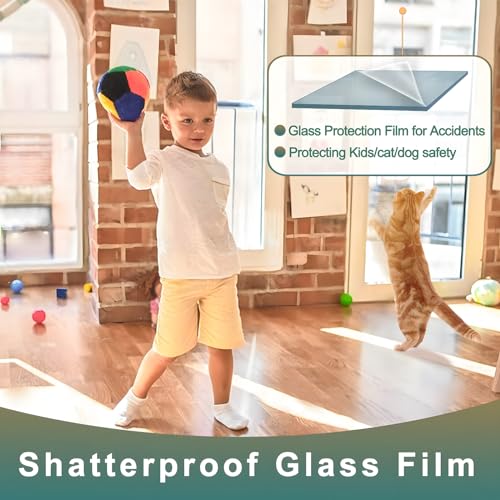 Película de seguridad transparente para ventanas 4 Mil miniatura 5