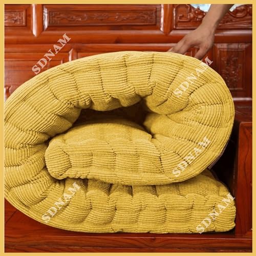 MCOSU Outdoor Bench Cushion 45/60/40/48/36/42 x 18in Patio Bench Cushions Loveseat Cushion Patio Furniture Cushions Garden Sofa Settee Couch Swing Pads(1@,Square(60x60cm/24x24in))