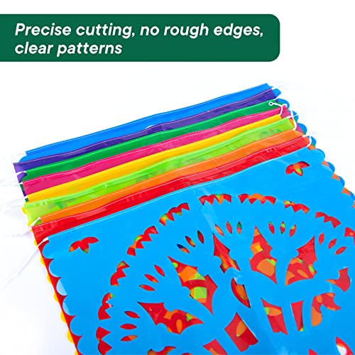 Domestar Mexican Party Banners, 2 Sets Of 18 Feet Cinco De Mayo Decorations Papel Picado Banners For Mexican Theme Birthday Party Wedding Dia De Los Muertos Day Of The Dead #TOP2