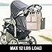 Gukeniu Baby Stroller Hooks for Hanging Bags, Universal Stroller Clips Accessories, Mommy Hook for Diaper Bag, Shopping Cart, Purse, Backpack - 2 Pack, Abstract Leaf