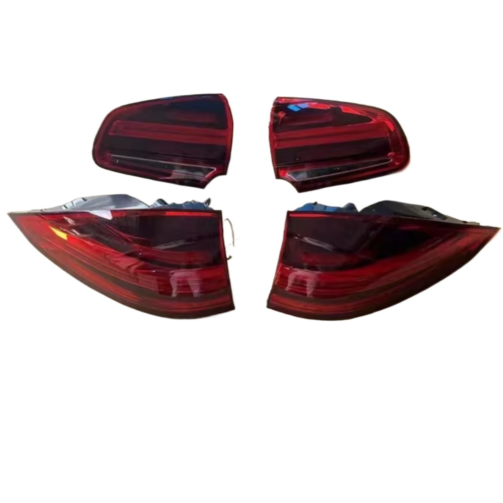 Compatible Con Porsche Para Cayenne 2015 2016 2017 7P5945308 7P5945208 Luz Trasera De Coche Freno Conducción Advertencia Lámpara De Señal De Giro luces advertencia traseras(Right Outside)
