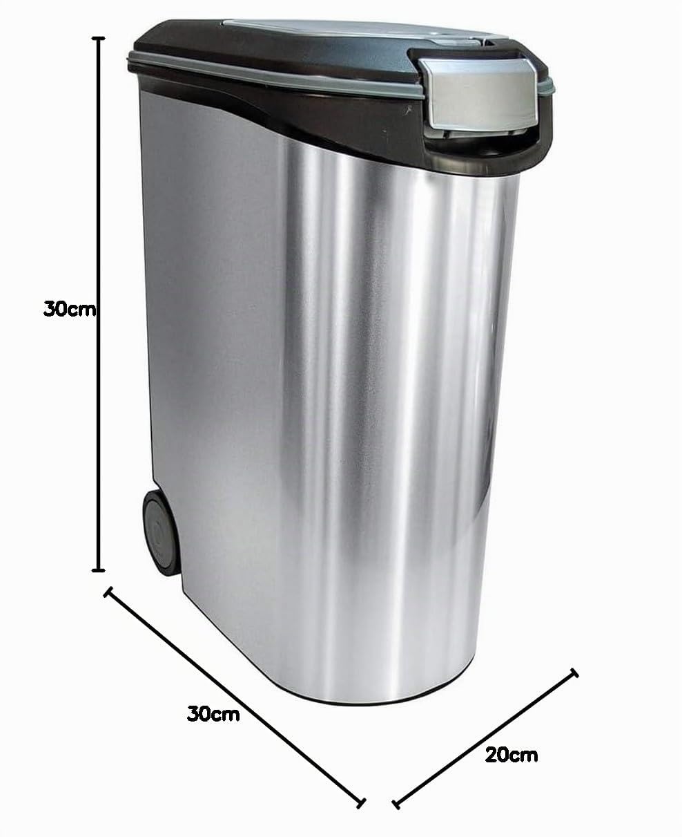K&BZ CURVER FOODCONTAINER Metallic 20KG 54L