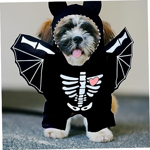 Disfraz Halloween estilo murciélago para perro miniatura 5