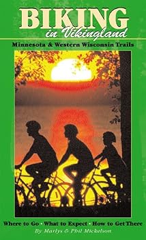 Paperback Biking in Vikingland - Minnesota and Western Wisconsin Trails Book