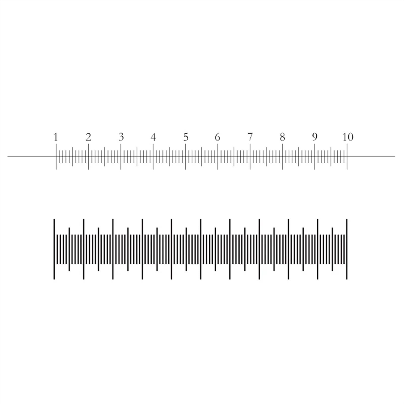Règle d'échelle 0.1 0.05 0.01mm lames d'étalonnage de micromètre de scène avec 3 échelles de mesure for verre optique de Microscope