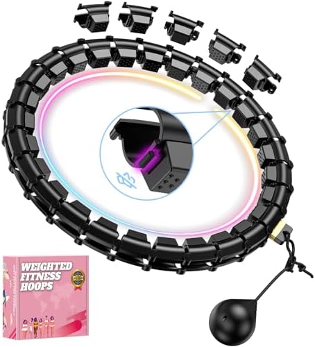 Fit Hoop Weighted Hula Pilates Circles, 32 Detachable Parts,Weigh...
