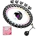 Fit Hoop Weighted Hula Pilates Circles, 32 Detachable Parts & 65-Inch Plus-Size Fit, Weight Loss Fitness Gear, Quiet Home Workout Tool for Waist Training & Gifts for Adult Women