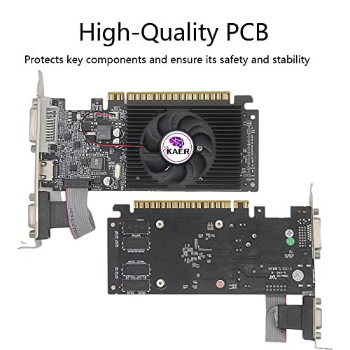 Showkings Nvidia Gt 730 Graphics Card, Computer Low Profile Gpu, 4Gb 128Bit Gddr3 Pcie X16, Hdmi/Vga/Dvi, Directx 11, Physx, Opengl 3.1, Desktop Gaming Video Card, Support 2K (With Bracket) #TOP4