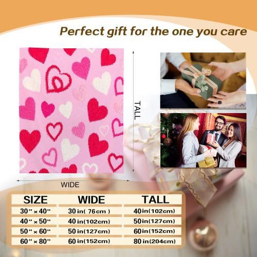 Manta Polar 220 x 240 Estampado de Corazones, Mantas para Cama 105 de Franela Cálida y Cómoda para Niños y Adultos, Mantitas para Sofá Reversible para Cubre Sofa Colchas, Fácil de cuidar_6959a