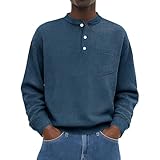 Style polyvalent : pull à manches longues disponible en 10 couleurs distinctes, y compris noir, bleu marine et bordeaux, parfait pour l'automne et l'hiver. Ce sweat-shirt décontracté à manches longues est incroyablement facile à assortir avec n'importe quelle tenue, ce sweat-shirt peut être facilement associé à un jean ou un pantalon pour un look décontracté et élégant, ou superposé sous une veste, un manteau, un coupe-vent pour un ensemble plus poli et assemblé.
