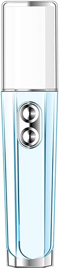 Facial Steamer Facial Mist Cold Spray Nano Ionic Dubbele spray van Face Steamer voor Deep Cleaning Skin Care Device, Blauw