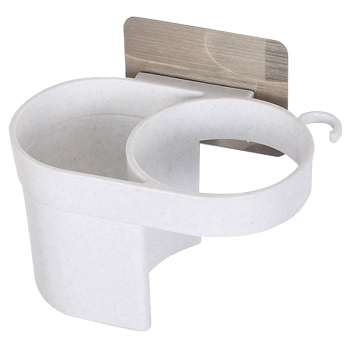 Ipetboom Self-adhesive Hair Dryer Hanger Wall Mount Bathroom Organizer for Hair Dryer Modern Design Easy Storage