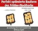ROMMELSBACHER Heißluftfritteuse FRH 1700, XXL-Backraum 8 Liter (ca. 21 x 30 cm) für 1.000 g Pommes, sehr leiser Betrieb 45 db(A), 10 Programme, 60-200 °C, großes Sichtfenster mit Innenraumbeleuchtung
