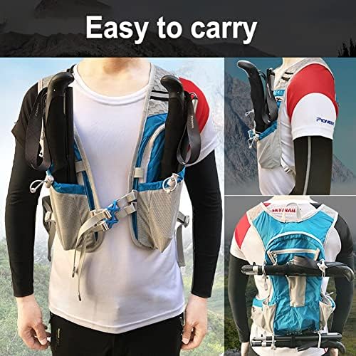 Trail Running Folding Pole 99% Carbon Ultra-Light Walking Pole Outdoor Carbon Fiber Trekking Pole Suitable for Off-Road/Climbing/Hiking/Touring (Size : 125CM) (115CM)