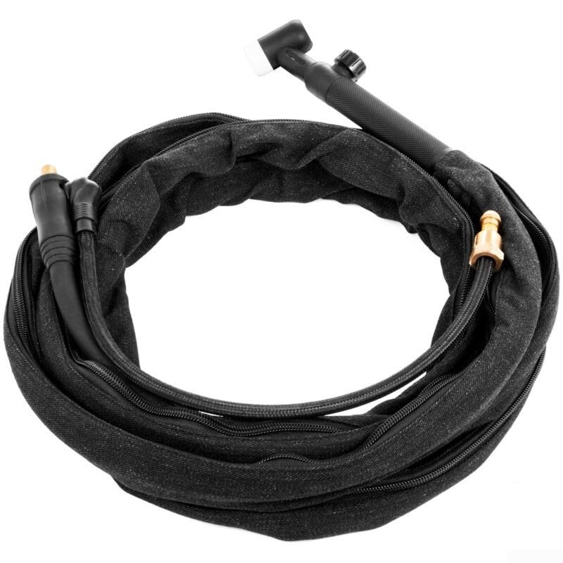 Torche TIG WP-17FV flexible pour souder en angle difficile avec valve de gaz 150A