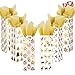 12 Pack Christmas Wine Bottle Bags Gold Foil with Tissue Paper and Name Tags 6 Christmas Print Designs for Winter Holiday Xmas Gift Party Favor Decoration, Liquor Lovers and Drinkers Gift Presents