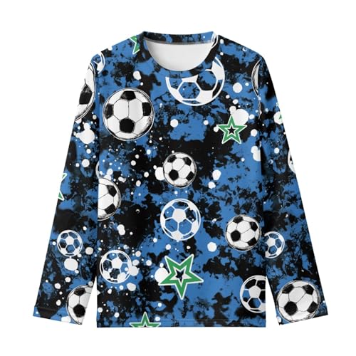 HUIACONG Children Crewneck Shirt for Boys Girls Long Sleeve Tee Shirt for Kids