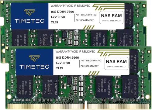 Timetec DDR4-2666 32GB KIT (2x16GB) Ersatz für Synology...