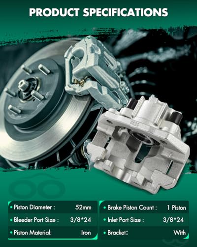 Image of SCITOO 18B4831 Rear Left Disc Brake Caliper Assembly w /Bracket for Ford for Expedition 2003-2006,for Lincoln for Navigator 2003-2006