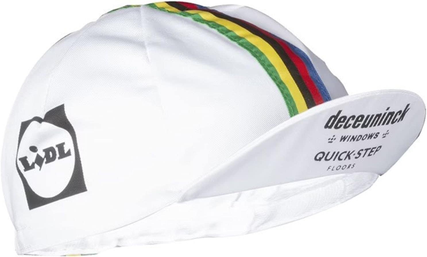 Vermarc Deceuninck Quick-Step Pro Team Cycling Cap - World Champion, White