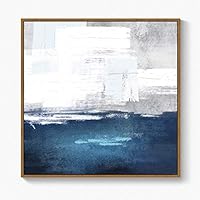 Framed Canvas Wall Art Abstract Color Canvas Prints Home Artwork Decoration for Living Room,Bedroom - 16x16 inches