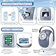 Seifenblasenmaschine Automatische, Bubble Machine 18000+ Bubbles/Min mit 300ml Seifenblasenwasser, Automatische Rotation & RGB Lichter, 75°/360° Drehbar für Kinder/Haustier/Hochzeit/Party/Geschenk