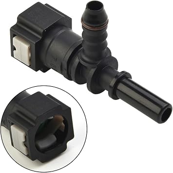 Auto Flow 7.89mm ID6 Female Line Quick Release Connector Nylon Bundy Tee Fitting for Car Fluid Systems -40C to 115C