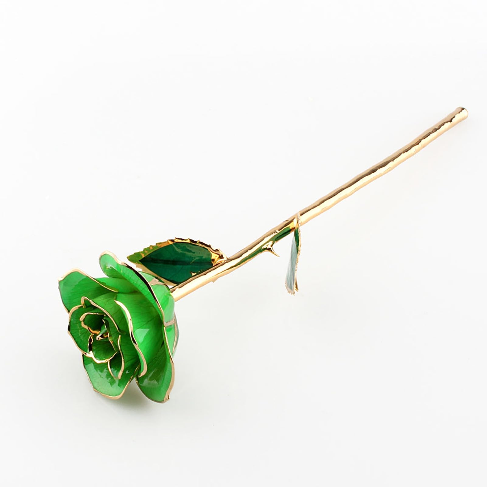 Dilwe Rosa Preservada en Oro para Siempre, Diseño único de Tallo Largo